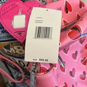 Betsey Johnson | Bags | Betsey Johnson Pink And Red Heart  display picture 3